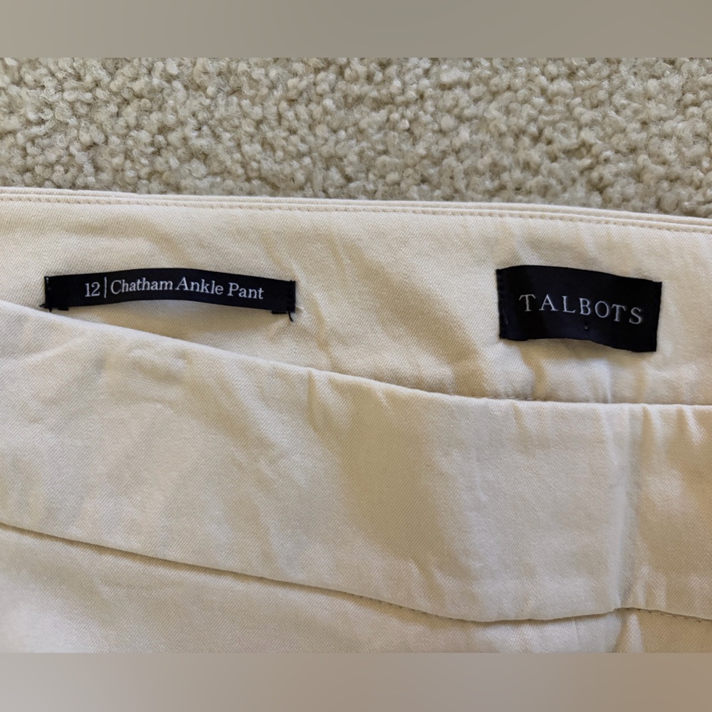 Talbots Chatham Cotton Bi-Stretch Skim Ankle Pant - Picture 6 of 9